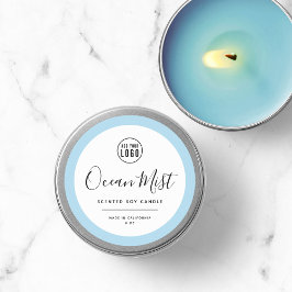 ロゴと編集可能な色の製品ラベルを追加する ラウンドシール