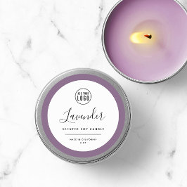 ロゴと編集可能な色の製品ラベルを追加する ラウンドシール