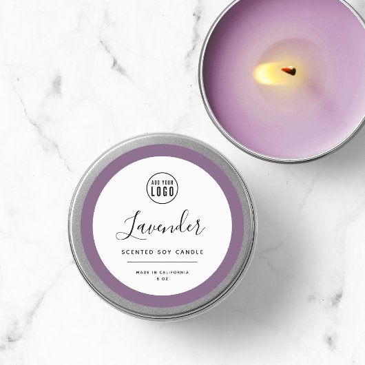 ロゴと編集可能な色の製品ラベルを追加する ラウンドシール