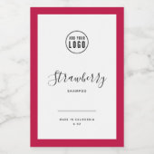 ロゴと編集可能な色の製品ラベルを追加する ワインラベル (シングルラベル)