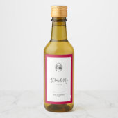 ロゴと編集可能な色の製品ラベルを追加する ワインラベル (正面)