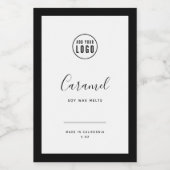 ロゴと編集可能な色の製品ラベルを追加する ワインラベル (シングルラベル)