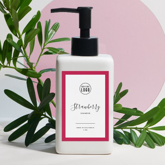 ロゴと編集可能な色の製品ラベルを追加する ワインラベル