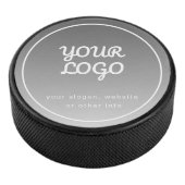 ロゴと編集可能文字 |濃いグレーグラデーション アイスホッケーパック (3/4)