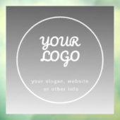 ロゴと編集可能文字 |濃いグレーグラデーション ウィンドウサイン (シート3)