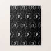 ロゴと編集可能文字 |繰り返しパターン ジグソーパズル (縦)