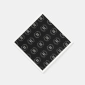 ロゴと編集可能文字 |繰り返しパターン スタンダードカクテルナプキン (角)