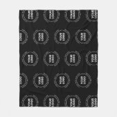 ロゴと編集可能文字 |繰り返しパターン フリースブランケット (正面)