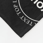 ロゴと編集可能文字 |繰り返しパターン フリースブランケット (角)