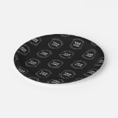 ロゴと編集可能文字 |繰り返しパターン ペーパープレート (アングル)