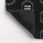 ロゴと編集可能文字 |繰り返しパターン マウスパッド (コーナー)