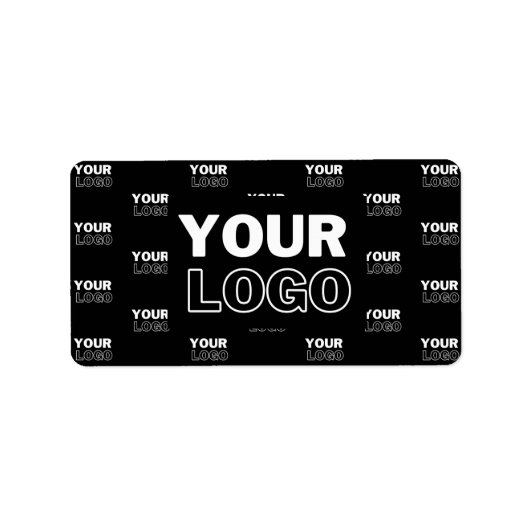 ロゴと背景の繰り返しロゴ |黒 ラベル (正面)