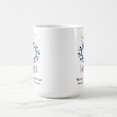 ロゴと詳細でブランド化カスタマイズ コーヒーマグカップ (中央)