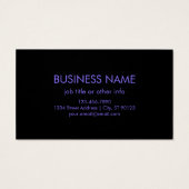 ロゴと青モダンと紫のグラデーシグラデーションョン (裏面)