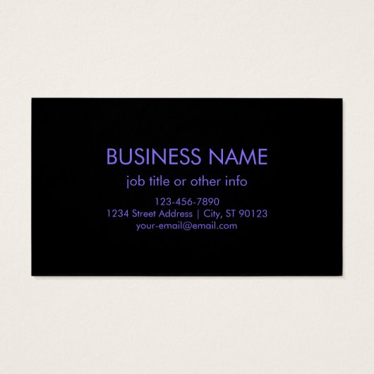 ロゴと青モダンと紫のグラデーシグラデーションョン (裏面)