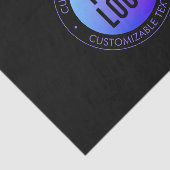 ロゴと青モダンと紫のグラデーシグラデーションョン 薄葉紙 (詳細)