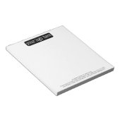 ロゴと3行のテキストを追加 - ミニマル ノートパッド (アングル)