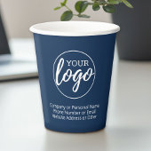 ロゴと3行の文字を追加 – navy 紙コップ