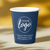 ロゴと3行の文字を追加 – navy 紙コップ