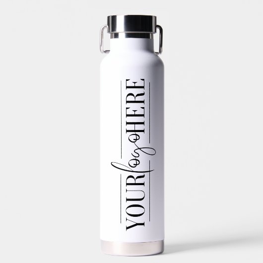 ロゴとQRコカスタムードでビジネスを強化 ウォーターボトル (正面)