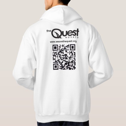 ロゴとQRコードのクエストパーカー パーカ (裏面)