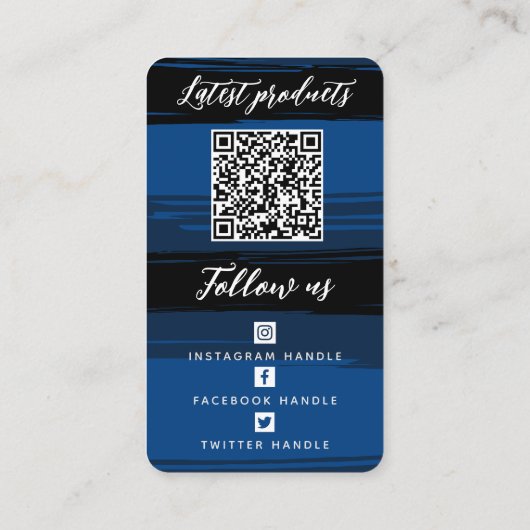 ロゴとQRコードを追加モダンお礼パーソナライズされたを述べる 名刺 (裏面)