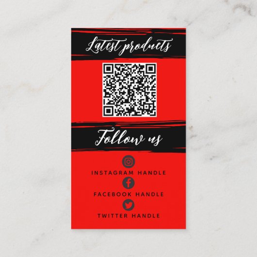 ロゴとQRコードを追加モダンお礼パーソナライズされたを述べる 名刺 (裏面)