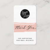 ロゴとQRコードを追加 現代のカスタマイズされたサンクス 名刺 (正面)