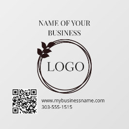 ロゴとQRコードウィンドウの固定 ウィンドウサイン