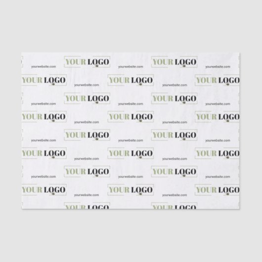 ロゴとWebサイトのスモールティッシュペーパー 薄葉紙 (正面)