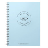 ロゴとWebサイトの販売促進業務 ノートブック (正面)