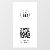 ロゴとWebサイトの追加QRコードウィンドウの固定 ウィンドウサイン (シート)