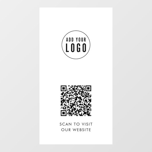 ロゴとWebサイトの追加QRコードウィンドウの固定 ウィンドウサイン (シート)