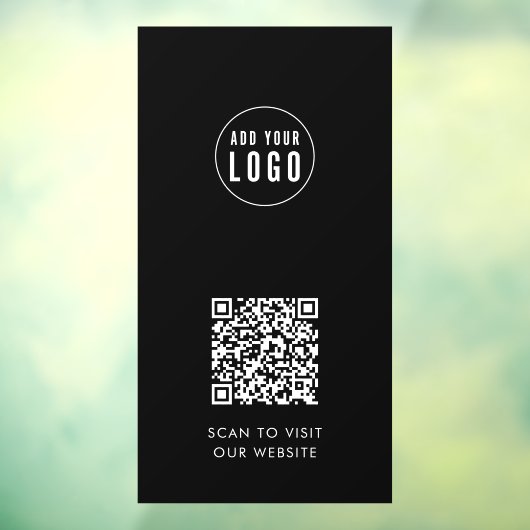 ロゴとWebサイトの追加QRコードカスタム色 ウィンドウサイン (シート3)