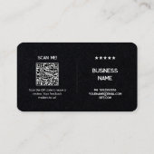 📲ロゴなしシンプルGoogle Reviewプレミアムカード 名刺 (裏面)