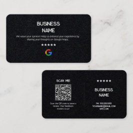 📲ロゴなしシンプルGoogle Reviewプレミアムカード 名刺