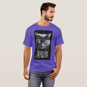 ロゴにはお洒落黒猫の力強さ。 Tシャツ (正面フル)