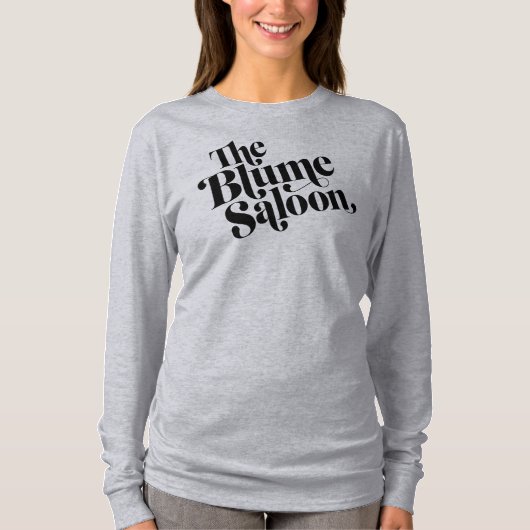 ロゴのだらしないスエットシャツ(灰色) Tシャツ (正面)