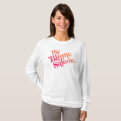 ロゴのだらしないスエットシャツ(白い) Tシャツ (正面フル)