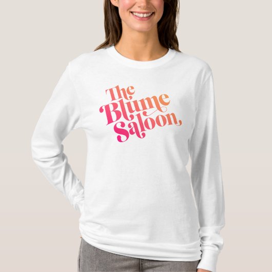 ロゴのだらしないスエットシャツ(白い) Tシャツ (正面)