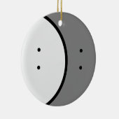 ロゴのみ、文字が背面 セラミックオーナメント (右)