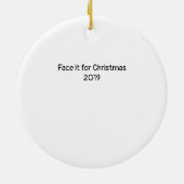 ロゴのみ、文字が背面 セラミックオーナメント (裏面)