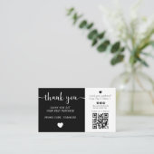 ロゴのアップロードありがとうお支払い割引名刺 名刺 (スタンド正面)