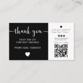 ロゴのアップロードありがとうお支払い割引名刺 名刺 (正面)