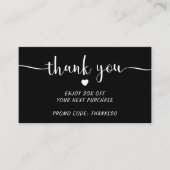 ロゴのアップロードありがとうお支払い割引名刺 名刺 (正面)