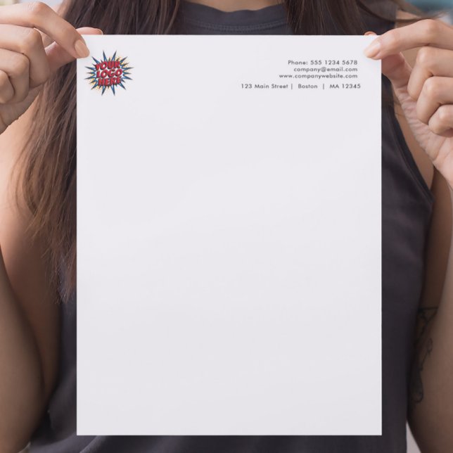 ロゴのアップロードシンプル レターヘッド (クリエイターアップロード済み)