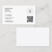 ロゴのアップロードモダンエレガントプロフェッショナル 名刺 (正面/裏面)