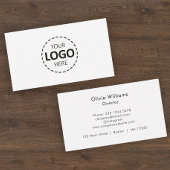 ロゴのアップロードモダンシンプル 名刺