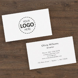 ロゴのアップロードモダンシンプル 名刺