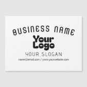 ロゴのアップロードモダンレトロ – 白黒（編集可能） (正面)